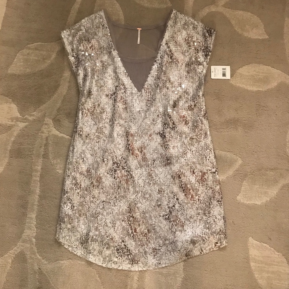 NWT Free People Sequin Dress - Picture 2 of 5